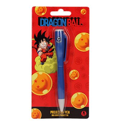 SD Toys Bolígrafo Con Luz Mixto - Dragon Ball - Bolígrafo con Proyector de Luz, Diseños de Personajes (Goku, Vegeta) Aleatorios, Licencia Oficial