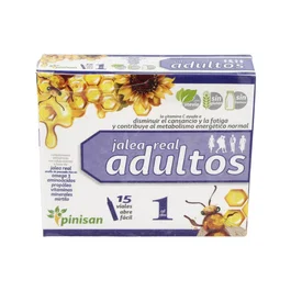 PINISAN Jalea Real Adultos 15 Viales con Omega 3 y Vitaminas para Ritmo de Vida Activo