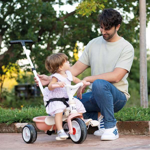 Smoby Triciclo Be Move Confort Rosa para niños +1 año, 68x52x89 cm