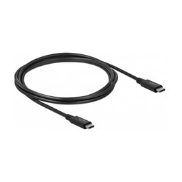 DeLOCK Cable USB4™ 20 Gbps USB C a USB C 2 m Negro