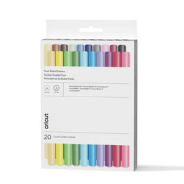 Cricut 2011824 Marcador Punta Fina, Colores Surtidos, 20 Pieza(s)