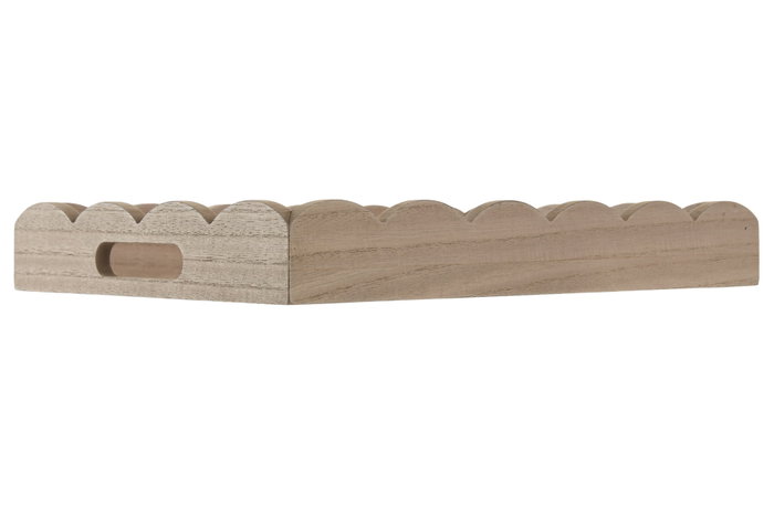 DKD Home Decor Bandeja MDF Verde Aceite de Oliva 35x25x5 cm