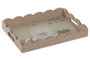 DKD Home Decor Bandeja MDF Verde Aceite de Oliva 35x25x5 cm