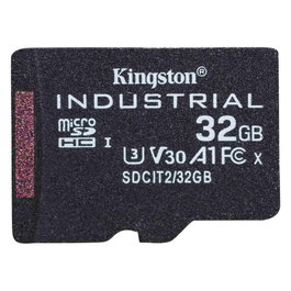 Kingston Industrial 32GB MicroSDHC UHS-I Clase 10 V30 U3 Tarjeta Resistente Temperaturas Extremas -40 a 85°C