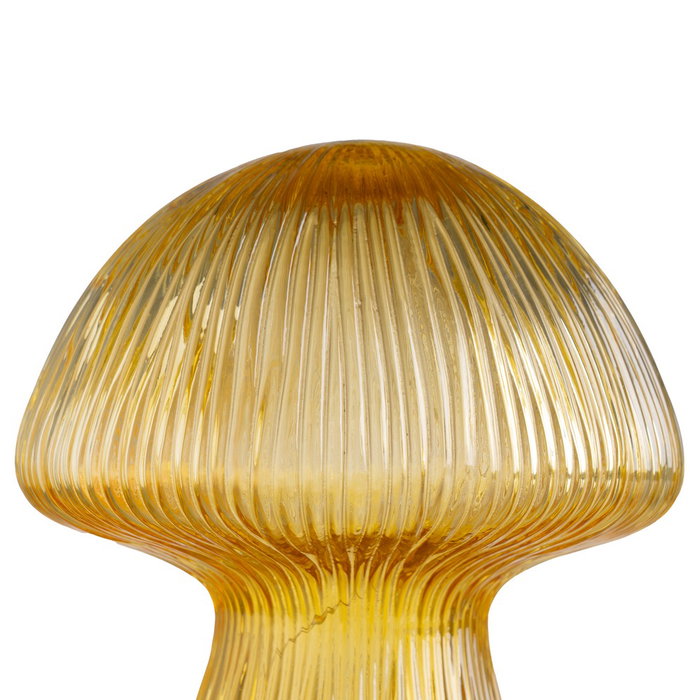 Figura con Luz Seta Amarillo Cristal 17 X 17 X 20 cm (Set de 2)