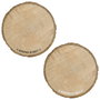 Home Deco Factory Individual de Madera Natural Rústico Diámetro 30 cm
