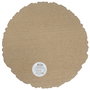 Home Deco Factory Individual de Madera Natural Rústico Diámetro 30 cm