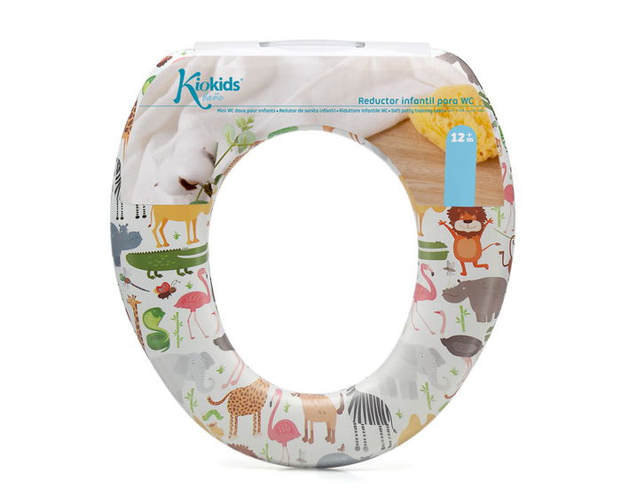 KioKids Reductor WC Selva Acolchado e Higiénico para Niños +12 Meses Multicolor