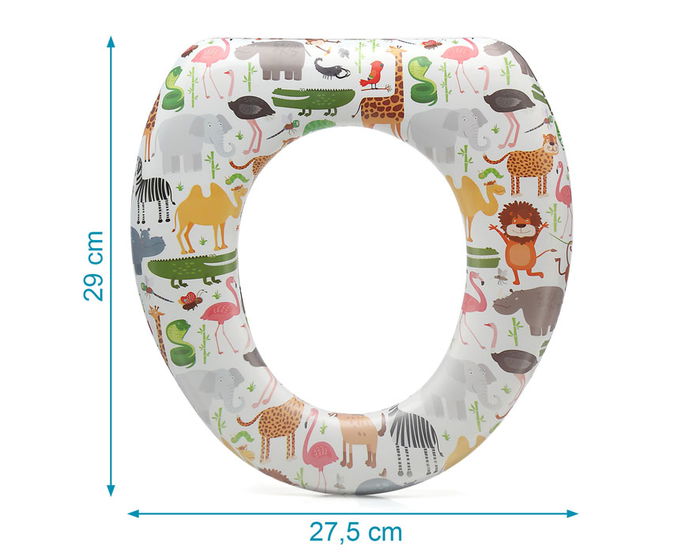 KioKids Reductor WC Selva Acolchado e Higiénico para Niños +12 Meses Multicolor