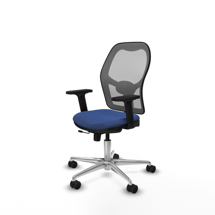 PIQUERAS Y CRESPO Silla de oficina Jorquera con mecanismo Sincro/Traslack Azul marino y Gris PIQUERAS Y CRESPO Silla de oficina Jorquera con mecanismo Sincro/Traslack Azul marino y Gris