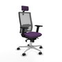 PIQUERAS Y CRESPO Silla de oficina Horna con mecanismo Sincro, Morado y Gris