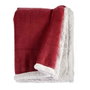 Manta Gift Decor Blanco Rosa oscuro 130 x 1 x 170 cm (6 Unidades)
