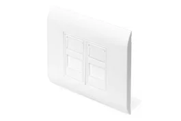 ASSMAN/DIGITUS Toma de corriente para módulos Keystone 2x RJ45 Blanco
