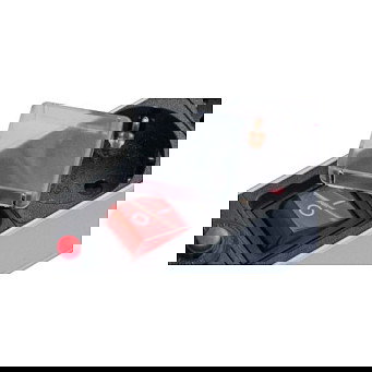 GoodConnections GC-N0087 Regleta de Alimentación (PDU) 19" 8 Salidas AC Tipo F con Interruptor, Cable 1.8m, Aluminio Negro/Plata