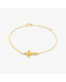 Radiant Pulsera Gold Cruz Piedras color FANTASY Dorado