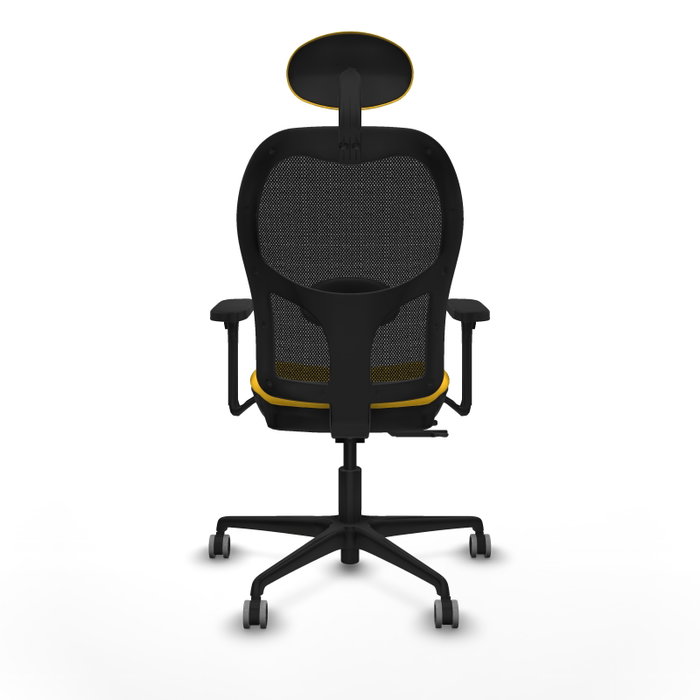 PIQUERAS Y CRESPO Silla de oficina Jorquera con mecanismo Sincro/Traslack, Amarillo y Negro PIQUERAS Y CRESPO Silla de oficina Jorquera con mecanismo Sincro/Traslack, Amarillo y Negro