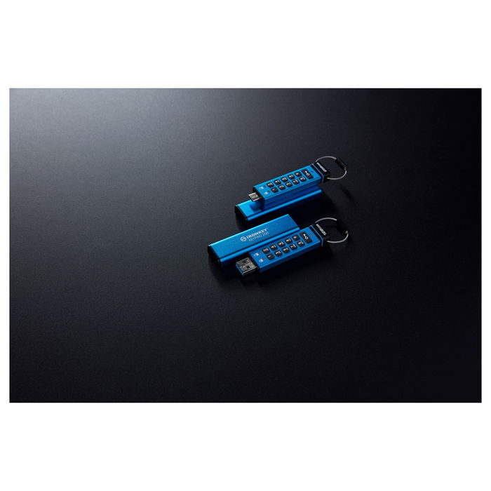 Kingston IronKey Keypad 200 STICK 128GB USB 3.0 FIPS 140-2 Nivel 3 Lector de huellas dactilares cifrado de hardware