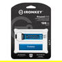 Kingston IronKey Keypad 200 STICK 128GB USB 3.0 FIPS 140-2 Nivel 3 Lector de huellas dactilares cifrado de hardware