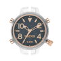 Watxandco RWA3082 Reloj para Mujer con Caja Transparente y Esfera Rosa