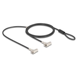 Navilock Cable de Seguridad Dual 20936 con Llave para Kensington y Noble Wedge
