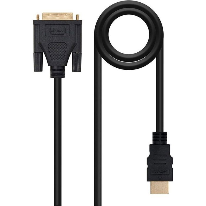 Nanocable Cable DVI a HDMI Macho, 3m, Negro