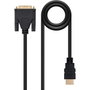 Nanocable Cable DVI a HDMI Macho, 3m, Negro