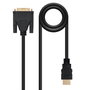 Nanocable Cable DVI a HDMI Macho, 3m, Negro