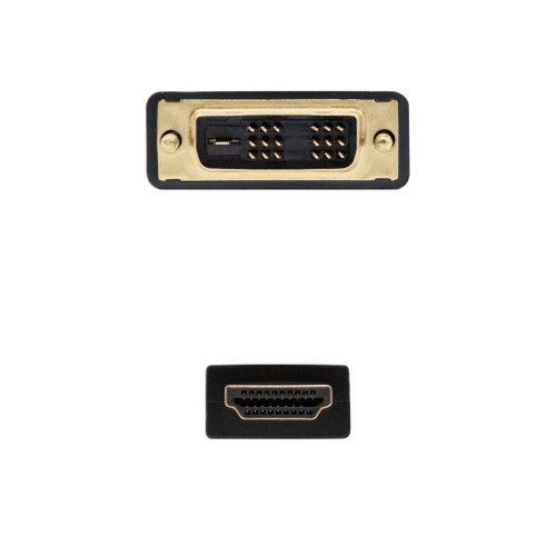 Nanocable Cable DVI a HDMI Macho, 3m, Negro