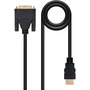 Nano Cable 10.15.0503 Cable DVI Macho a HDMI Macho, 3m, Negro