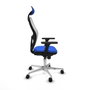 PIQUERAS Y CRESPO Silla de oficina Jorquera Azul y Blanco