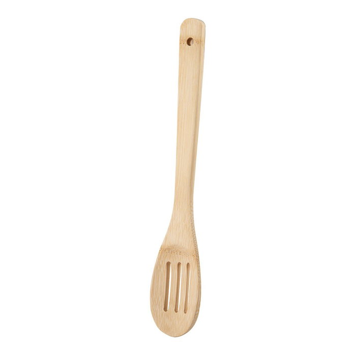 San Ignacio Cuchara Ranurada Experto de Bambú, 30 cm x 6 cm, Utensilio de Cocina