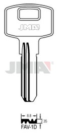 JMA Llaves de Seguridad Latón Modelo FAV-1D