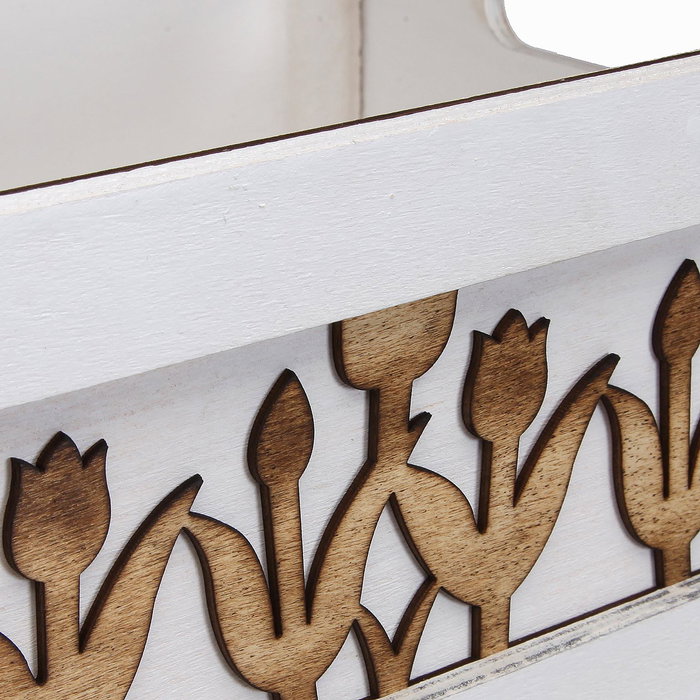 Versa - Set de 3 Cajas de Madera Organizadoras 38x28x15 cm