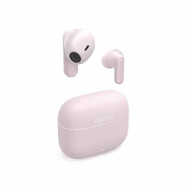HAMA Freedom Light II Auriculares True Wireless Rosa con Micrófono Integrado, Bluetooth 5.3, 5 Horas Autonomía, Estuche de Carga, Control Táctil