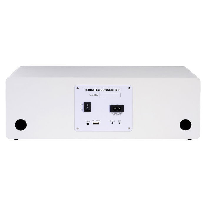 TerraTec Aktivbox Concert BT 1 Altavoz Inalámbrico Bluetooth Blanco