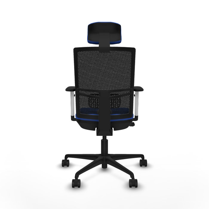 PIQUERAS Y CRESPO Silla de oficina Yunquera Azul con mecanismo Sincro/Traslack