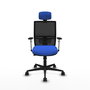PIQUERAS Y CRESPO Silla de oficina Yunquera Azul con mecanismo Sincro/Traslack