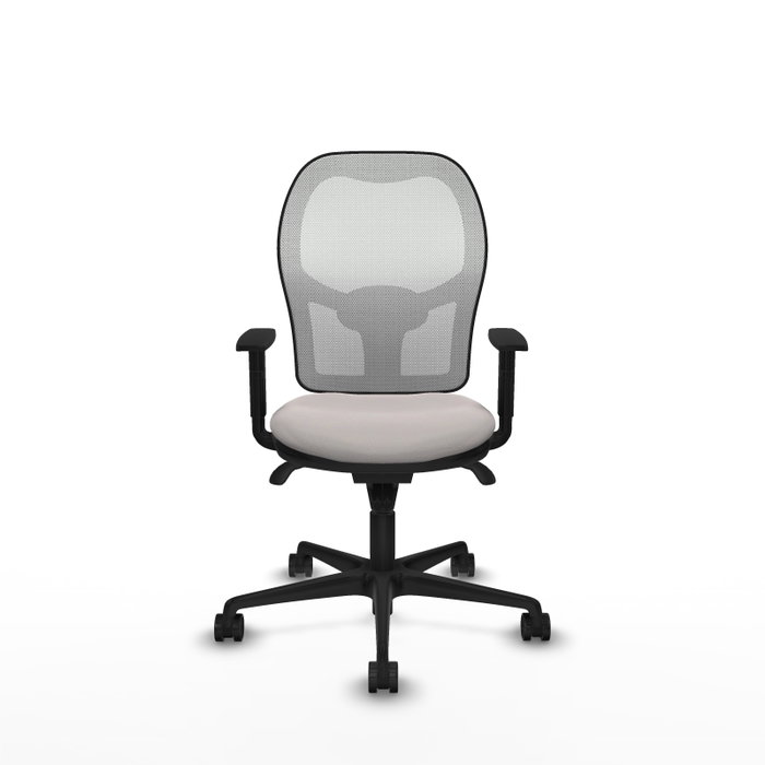 Silla de oficina Jorquera con mecanismo Sincro tapizada con Similpiel color Blanco. Equipada con lumbar 1D, Brazos 1D y Ruedas 65mm nailon Silla de oficina Jorquera con mecanismo Sincro tapizada con Similpiel color Blanco. Equipada con lumbar 1D, Brazos 1D y Ruedas 65mm nailon