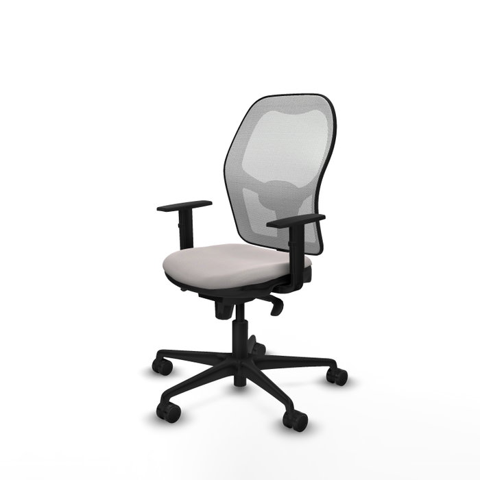 Silla de oficina Jorquera con mecanismo Sincro tapizada con Similpiel color Blanco. Equipada con lumbar 1D, Brazos 1D y Ruedas 65mm nailon Silla de oficina Jorquera con mecanismo Sincro tapizada con Similpiel color Blanco. Equipada con lumbar 1D, Brazos 1D y Ruedas 65mm nailon