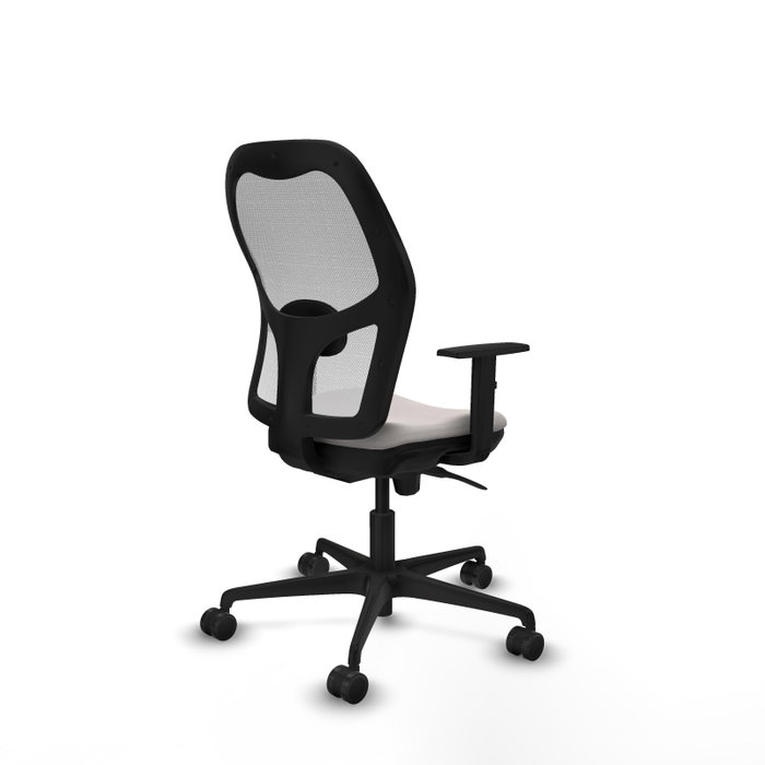 Silla de oficina Jorquera con mecanismo Sincro tapizada con Similpiel color Blanco. Equipada con lumbar 1D, Brazos 1D y Ruedas 65mm nailon Silla de oficina Jorquera con mecanismo Sincro tapizada con Similpiel color Blanco. Equipada con lumbar 1D, Brazos 1D y Ruedas 65mm nailon