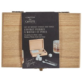 Cook Concept Juego De 10 Piedras Y Pinza Whisky Colección Pour Lui