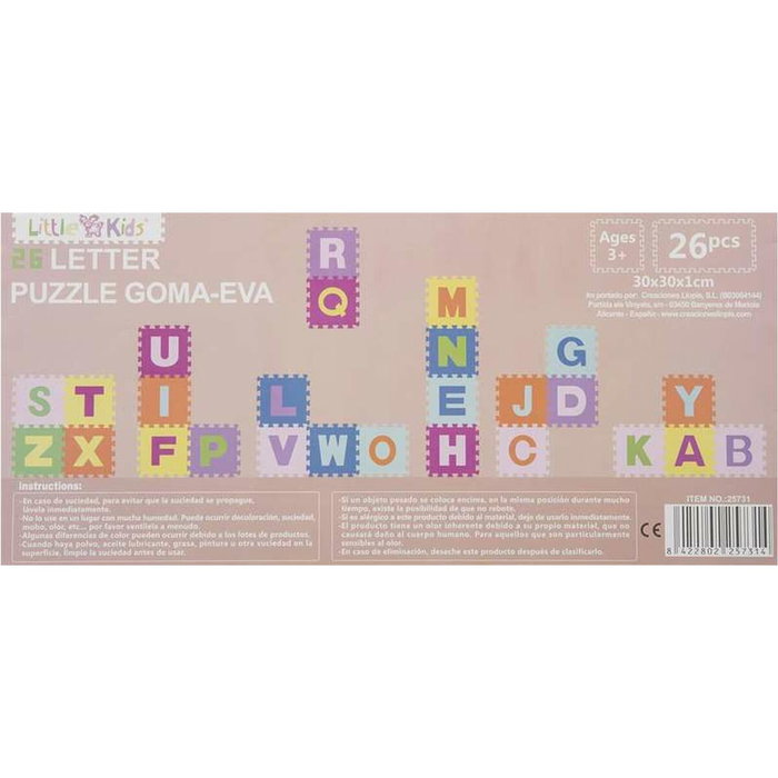 Creaciones Llopis Puzzle Abecedario Set de 26 Piezas Creaciones Llopis Puzzle Abecedario Set de 26 Piezas