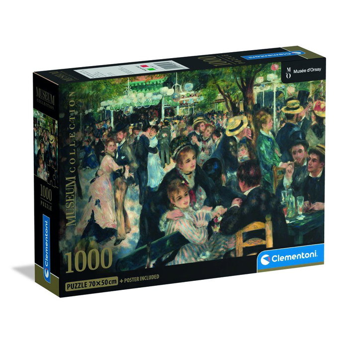 Clementoni Puzzle Bal du Moulin de la Galette Renoir Museum 1000 piezas 70x50cm Clementoni Puzzle Bal du Moulin de la Galette Renoir Museum 1000 piezas 70x50cm