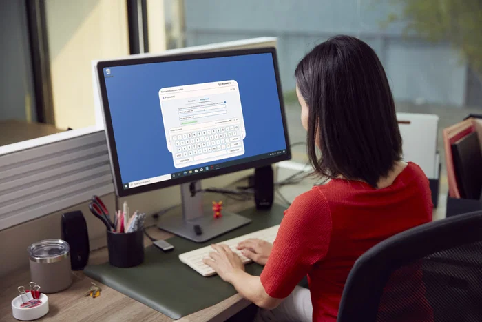 Kingston IronKey Vault Privacy 50 IKVp50/64GB - Pendrive USB 64 GB USB-A 3.2 Gen 1 Cifrado Hardware 256-bit AES, FIPS 197, Resistente al Agua IPX8, Negro/Azul