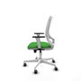 PIQUERAS Y CRESPO Silla de oficina Cilanco con mecanismo Sincro/Traslack, Verde y Blanco