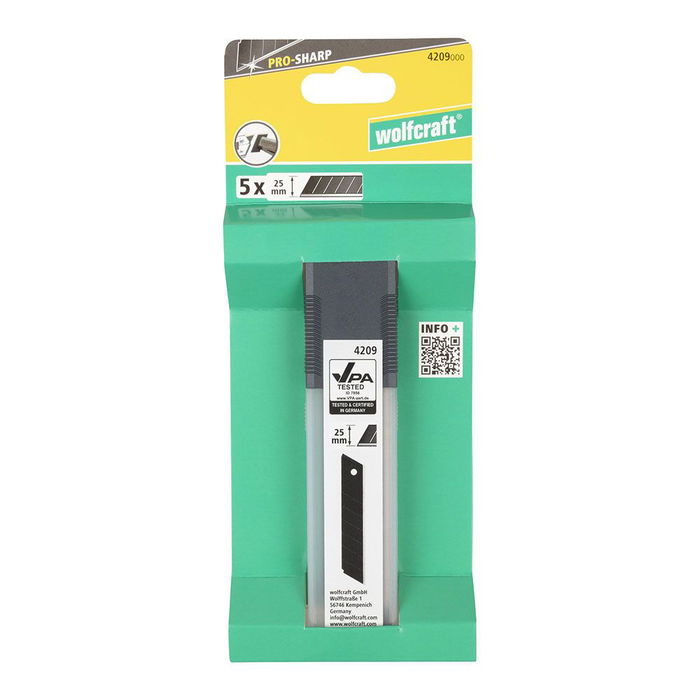 Wolfcraft Cuchillas Pro Sharp Separables 25mm 5uds