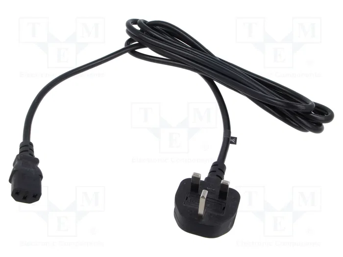 POS Cable de alimentación H03VV-F 3x1mm2 BS 1363 (G) a IEC C13 POS Cable de alimentación H03VV-F 3x1mm2 BS 1363 (G) a IEC C13