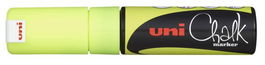 Marcador Tiza Liquida Uni-Ball Chalk Marker (Pwe-8K) 8.0 Mm Amarillo (Set de 6)