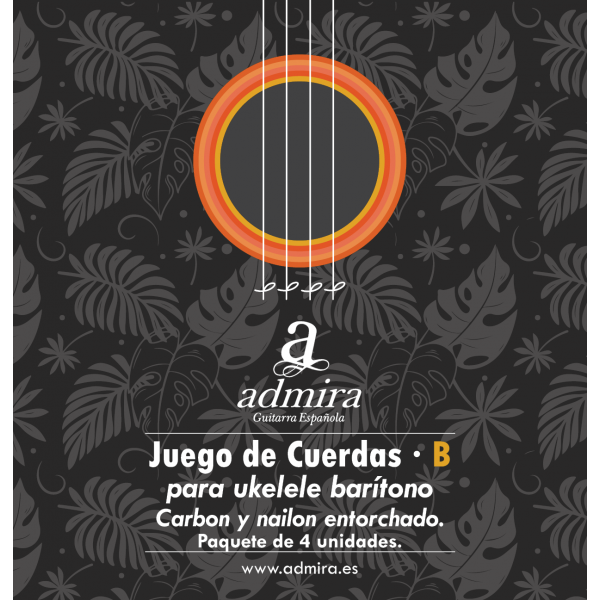 Juego de Cuerdas Admira para Ukelele Barítono Ca500Ukcb Carbon Juego de Cuerdas Admira para Ukelele Barítono Ca500Ukcb Carbon
