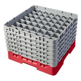 CAMBRO - 49S1114-414 - Cesta de lavado 49 comp. 6 alturas - 6 cm Ø máx. - alt. máx. 29,9 cm - 50 x 50 x 34,9 cm - Cerceta